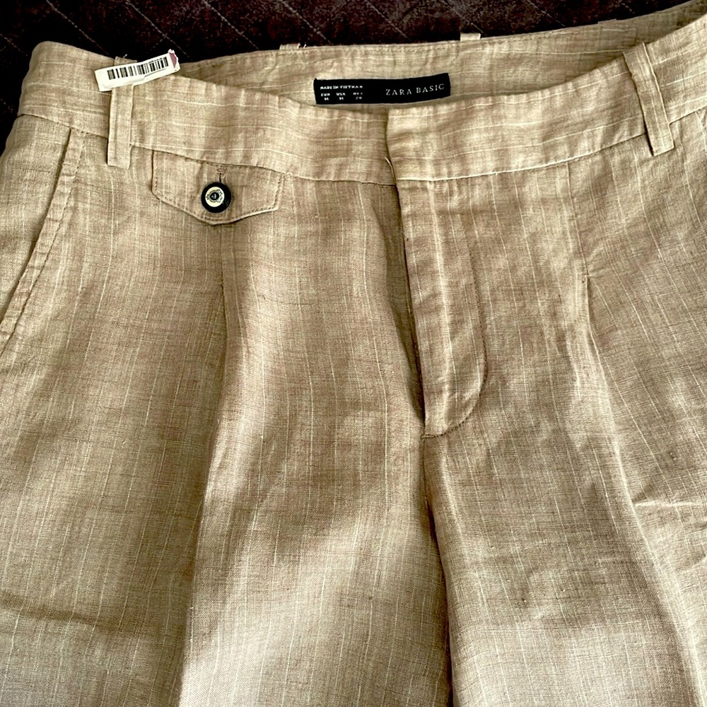 Zara Basics linen pants
